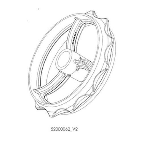 Pack- und Croskill-walze aus Gusseisen - Ø : 490mm